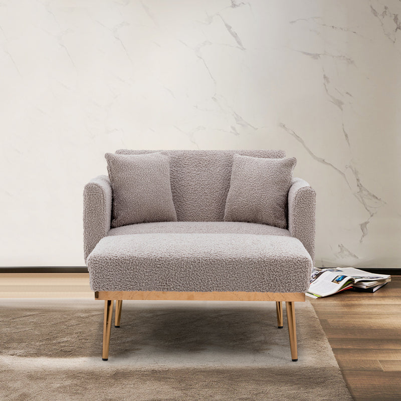 Walker Edison | Teddy Chaise Lounge Accent Chair