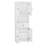 Walker Edison | White Tall Bathroom Storage Cabinet Thumbnail