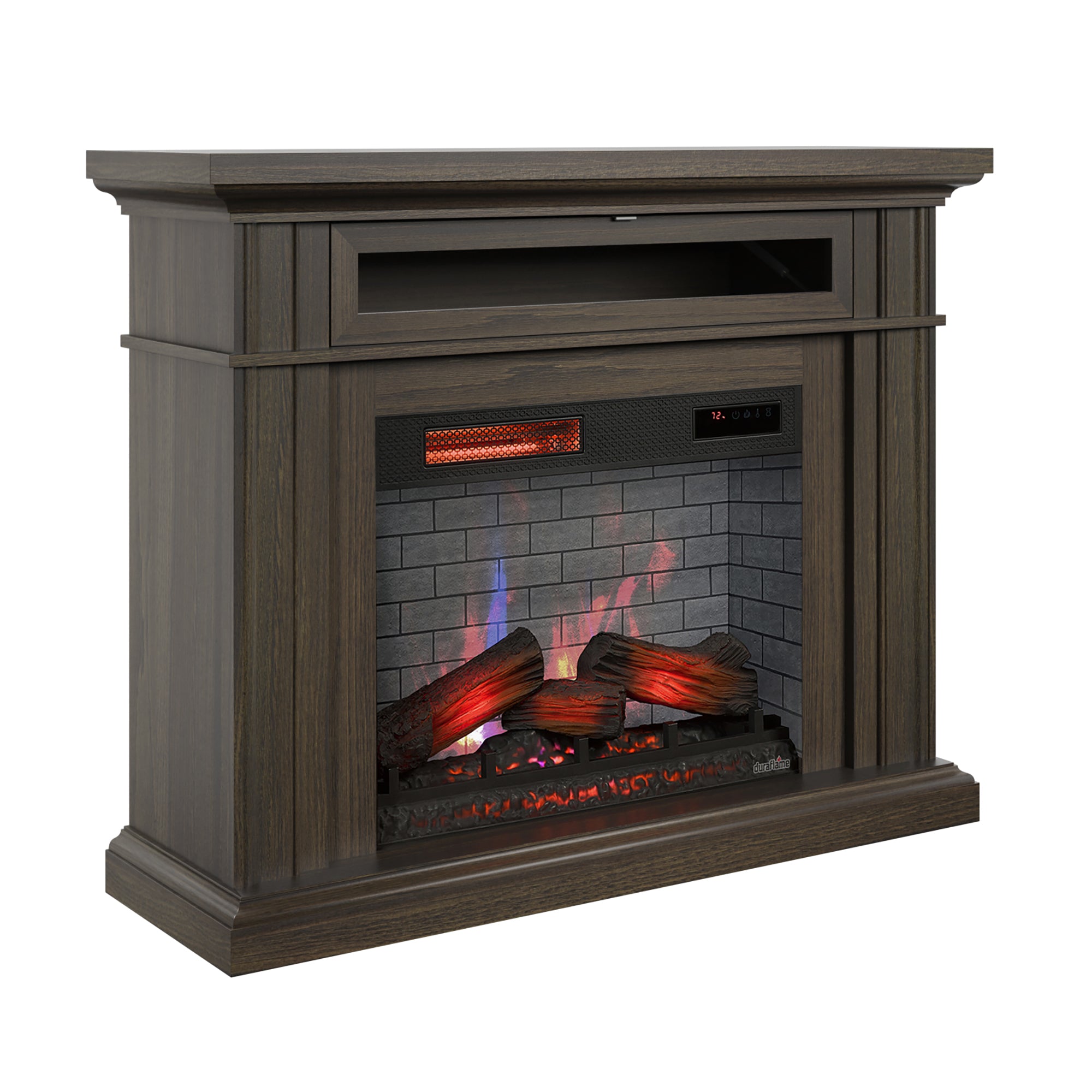 duraflame® 3D Flame Effect Electric Fireplace Wall Mantel – Walker