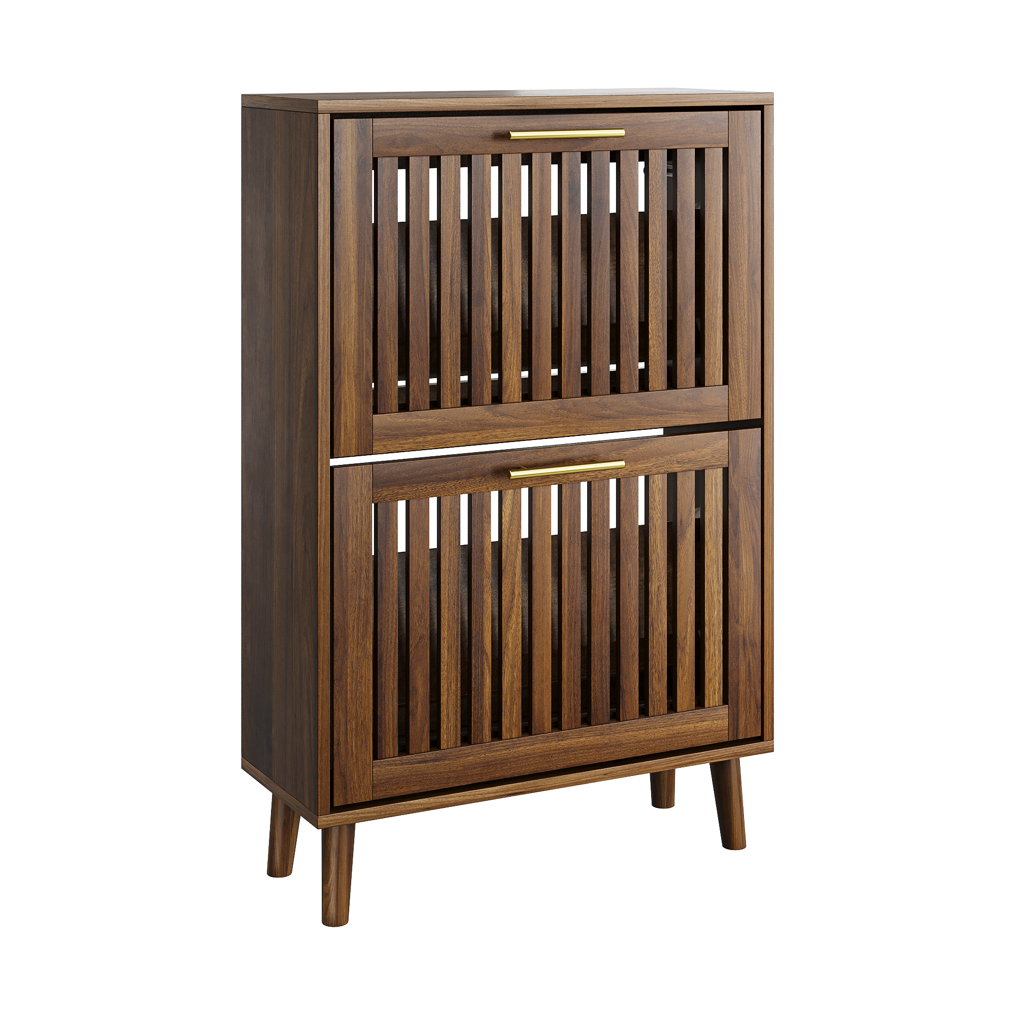 Walker Edison Shoe Rack Entryway Cabinet