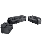 Walker Edison | 3 Piece Cloud Sofa Set Thumbnail