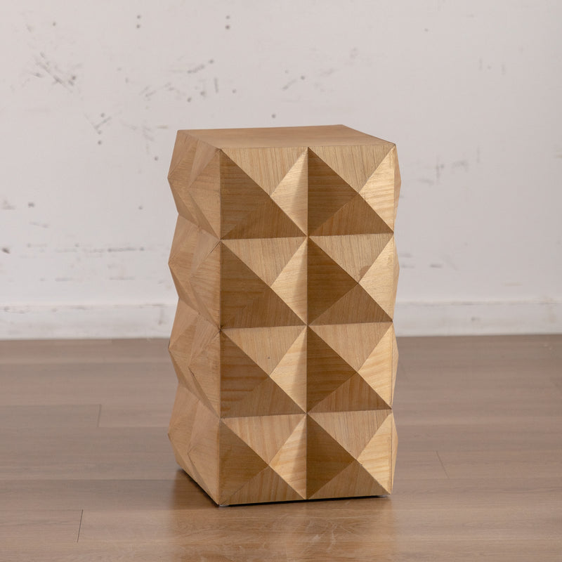 Walker Edison | Modern Embossed Pattern Side Table