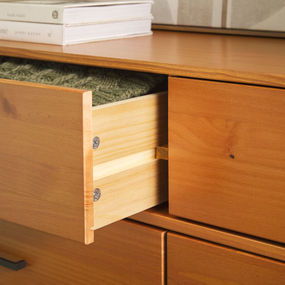 Sloane 6-Drawer Modern Solid Wood Dresser with Metal Handles Sloane 6-Drawer Modern Solid Wood Dresser with Metal Handles