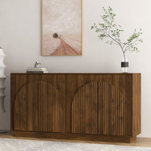 Modern Fluted 64" Sideboard TV Stand