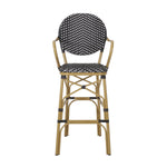 Walker Edison | Outdoor Wicker French Barstools, Set of 2 Thumbnail