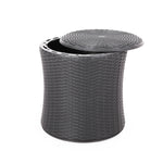 Walker Edison | Outdoor Patio Side Table with Storage Thumbnail