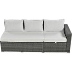 Walker Edison | Outdoor 6-Piece Wicker Storage Sofa Set Thumbnail