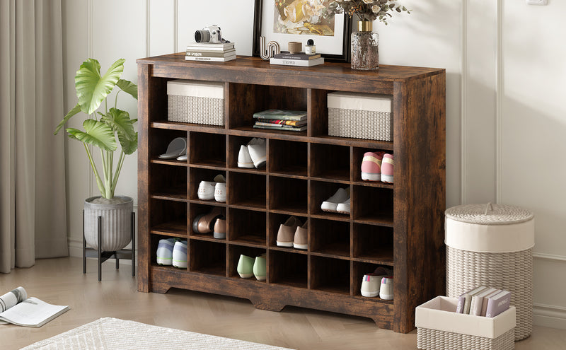 Walker Edison | Modern Entryway Shoe Cabinet & Sideboard