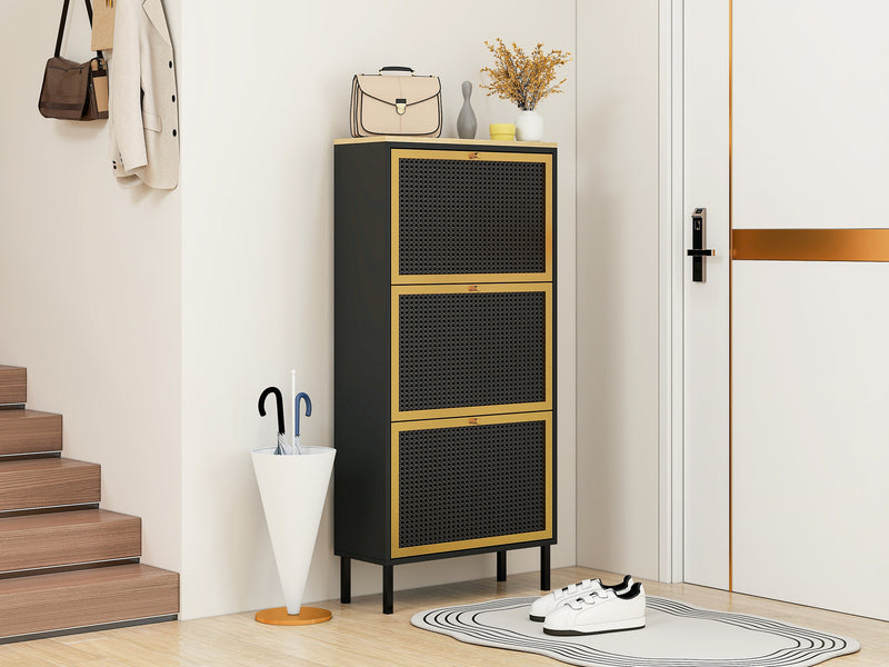 Walker Edison | Modern Entryway Shoe Rack