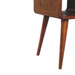 Walker Edison | Mini Chestnut Curve Side Table Thumbnail