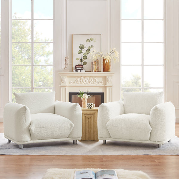 Walker Edison | Sherpa Cloud Accent Chair