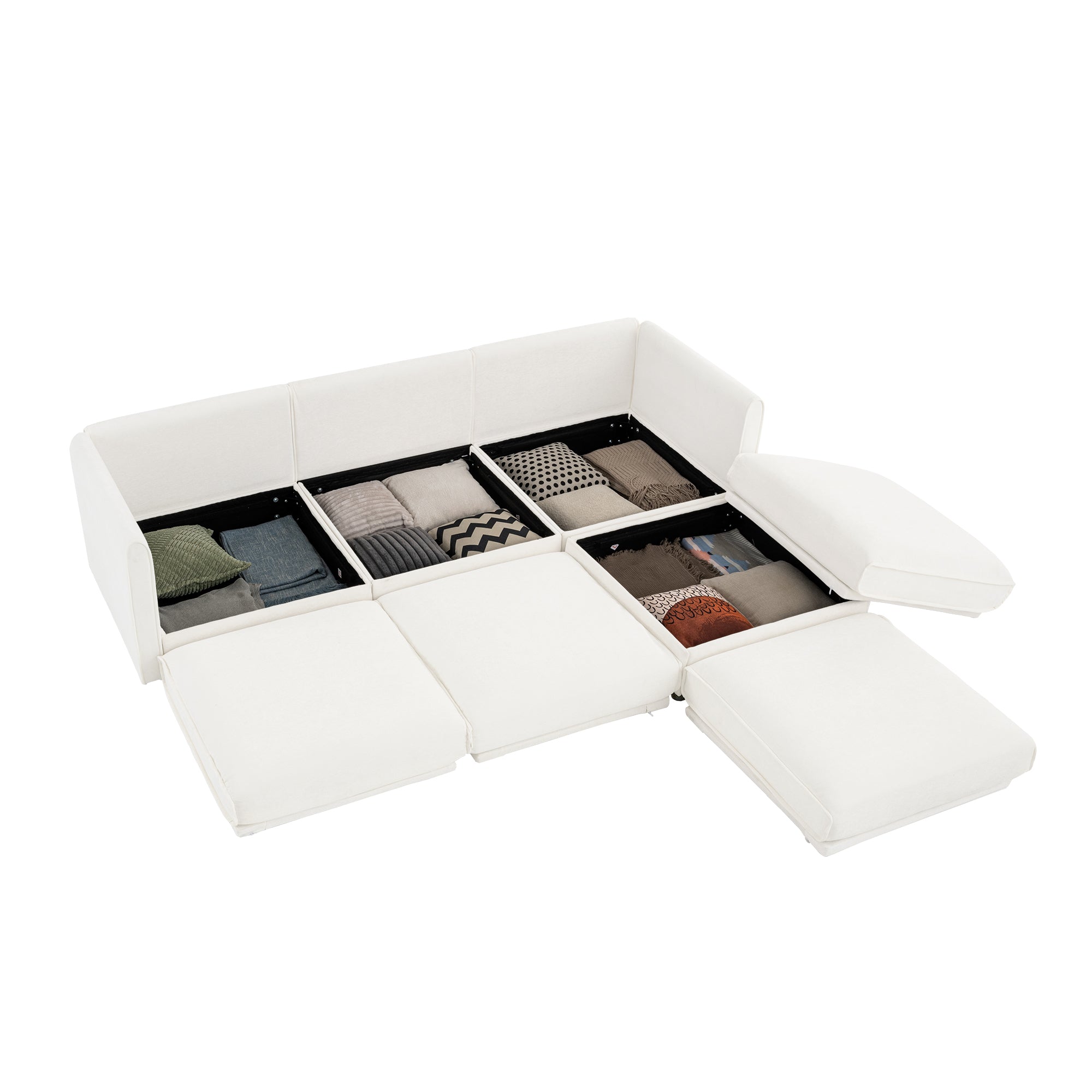 Walker Edison L-Shaped Sofa - Thumbnail 5