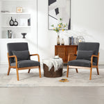 Walker Edison | Modern Accent Chair with One Pillow Thumbnail