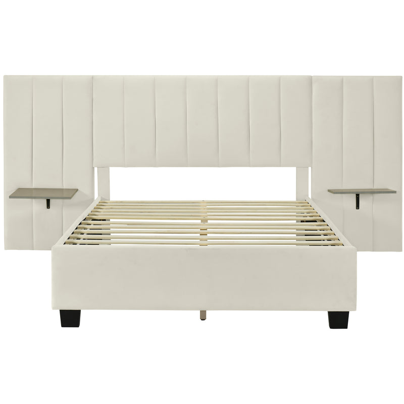 Walker Edison | Full Size Upholstered Platform Bed