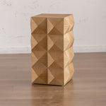 Walker Edison | Modern Embossed Pattern Side Table Thumbnail