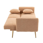 Walker Edison | Minimalist Loveseat Convertible Sofa Bed Thumbnail