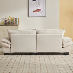 Walker Edison | Corduroy Cloud Loveseat Couch Thumbnail