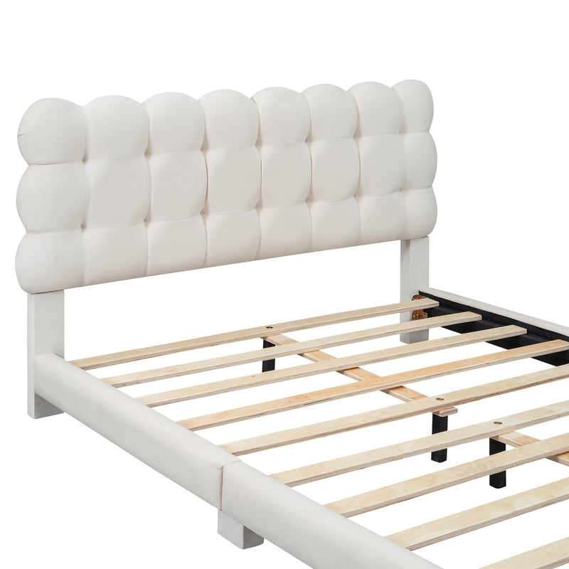 Walker Edison | Modern Full Size Upholstered Platform Bed