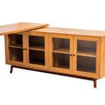 Walker Edison | Modern L-shaped 66" Desk with Storage Thumbnail