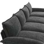 Walker Edison | Chenille Pillow Top Cloud L-shape Sectional Sofa with Chaise Lounge Thumbnail