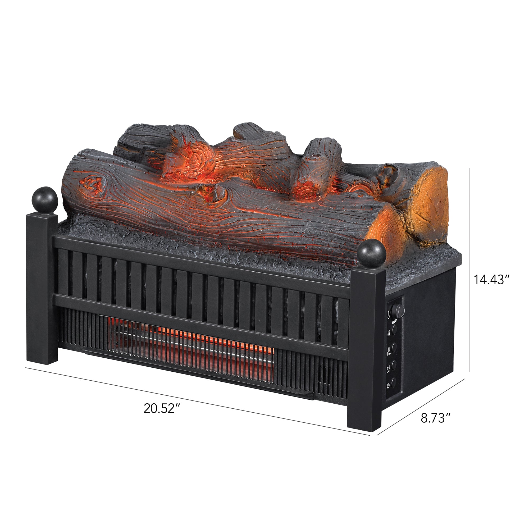 duraflame® Electric Infrared Log Set with Crackling Sound Effect