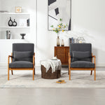 Walker Edison | Modern Accent Chair with One Pillow Thumbnail