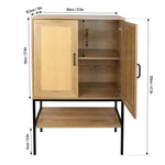 Walker Edison | Rattan Doors Storage Cabinet Thumbnail