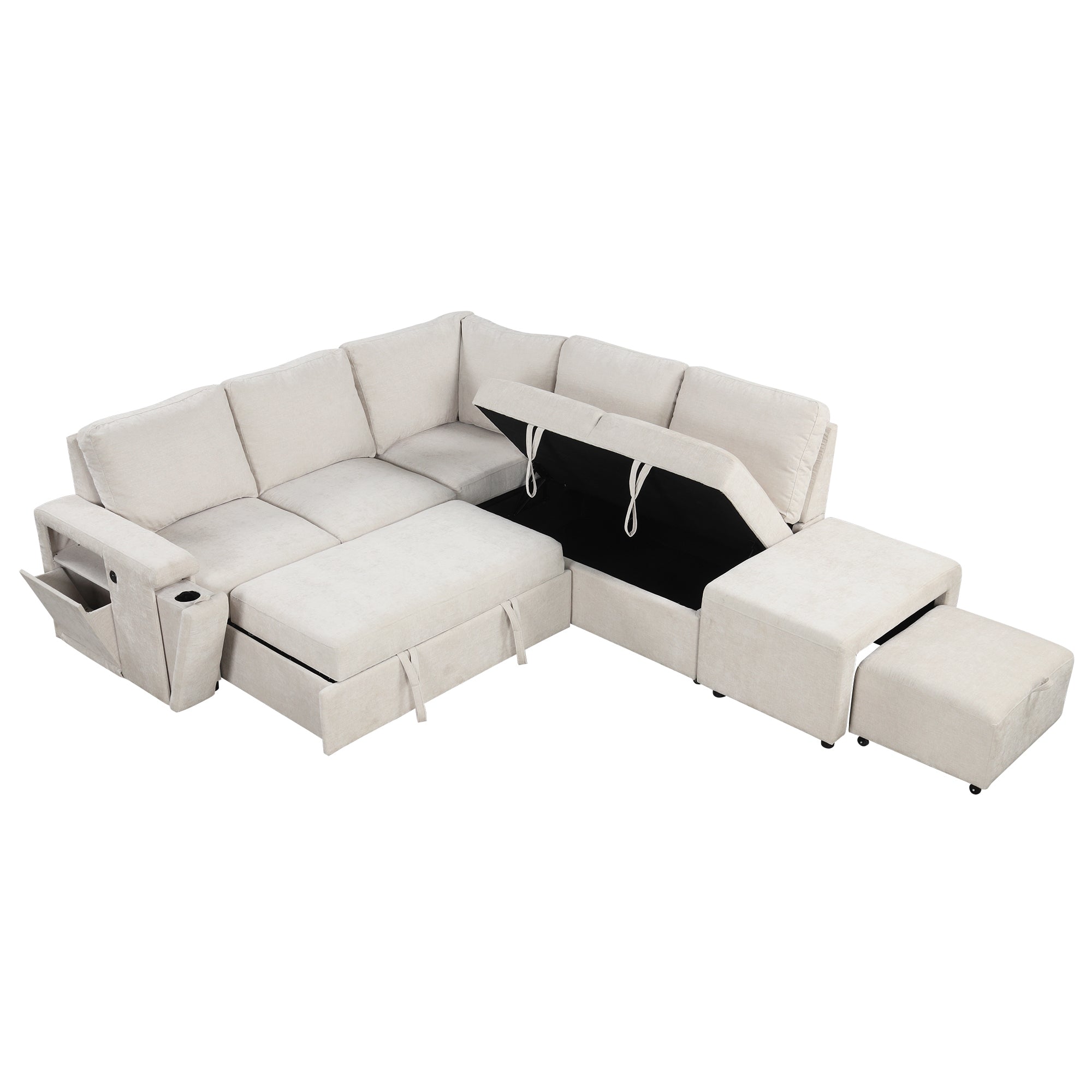 Walker Edison Modular Sectional Sofa - Thumbnail 2