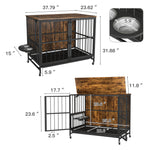 Walker Edison | Modern Kennel Dog Crate Table Thumbnail