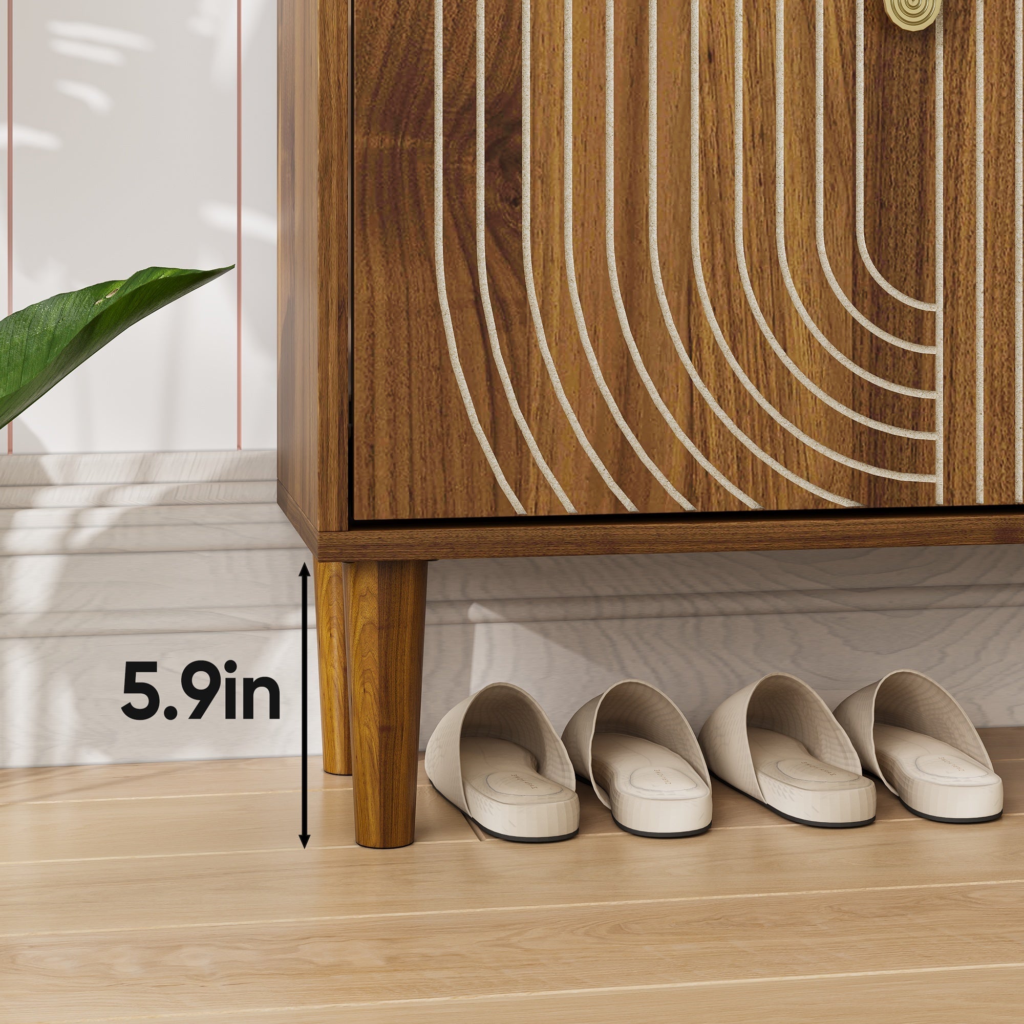 Walker Edison Shoe Storage Cabinet - Thumbnail 5