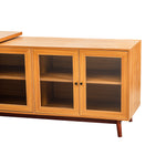 Walker Edison | Modern L-shaped 66" Desk with Storage Thumbnail