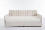 Walker Edison | Velvet Upholstered Daybed with Storage Thumbnail