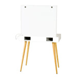 Walker Edison | Vanity Makeup Table Desk with LED Light Mirror Thumbnail