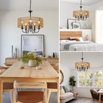 Walker Edison | Modern Farmhouse Chandelier Light Fixture Thumbnail