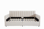 Walker Edison | Velvet Upholstered Daybed with Storage Thumbnail