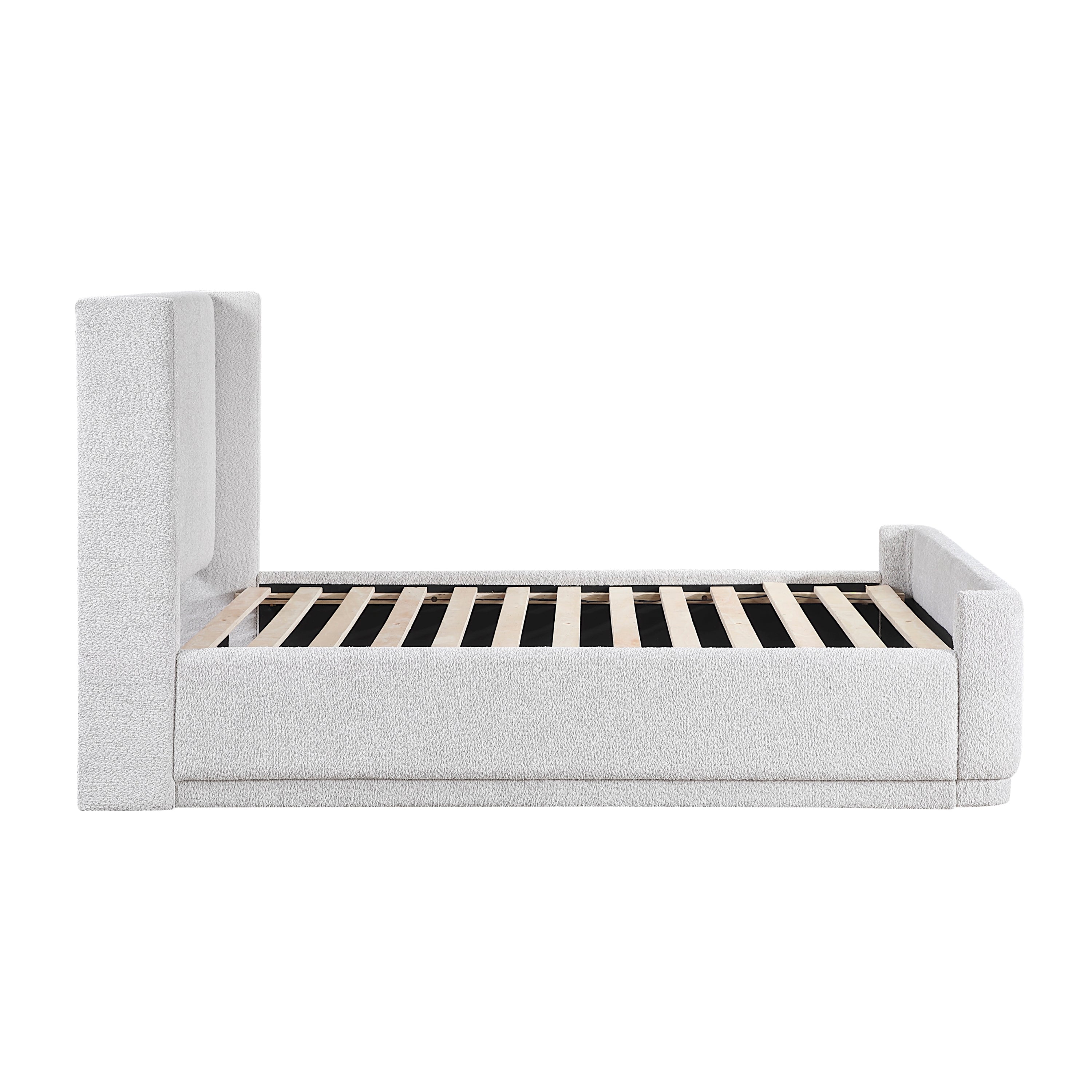 Walker Edison Wingback Headboard Platform Bed - Thumbnail 5