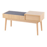 Walker Edison | Contemporary Bench with Pull-Out Drawer Thumbnail