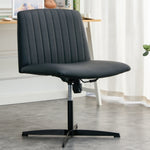 Walker Edison | Black Faux Leather Swivel Computer Chair Thumbnail