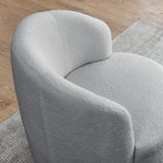 Walker Edison | Swivel Barrel Accent Chair with Ottoman Thumbnail