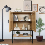 Walker Edison | Rattan Doors Storage Cabinet Thumbnail