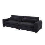 Walker Edison | Black 104" Modern Sofa Thumbnail