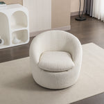 Walker Edison | Boucle Swivel Chair Thumbnail