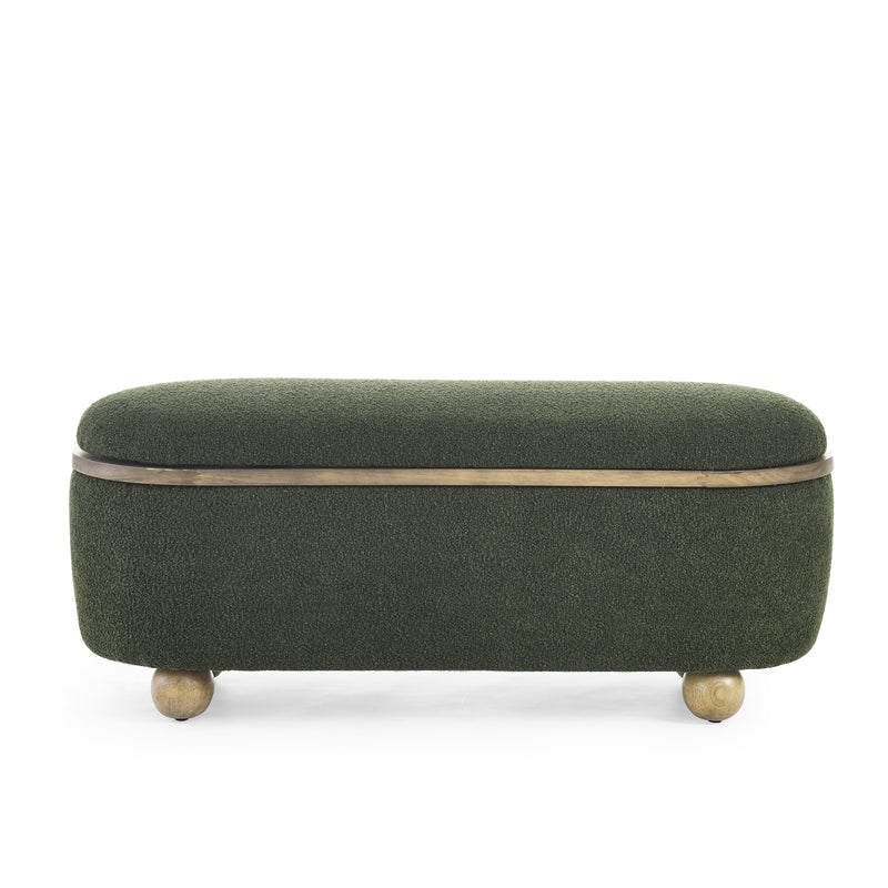 Walker Edison | Upholstered Storage Ottoman Bench