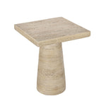 Walker Edison | Cream Square Side Table Thumbnail