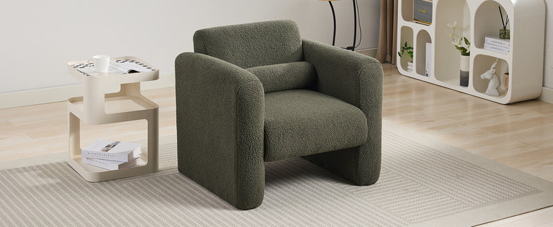 Walker Edison | Sherpa Modern Cloud Accent Chair