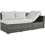 Walker Edison | Outdoor 6-Piece Wicker Storage Sofa Set Thumbnail