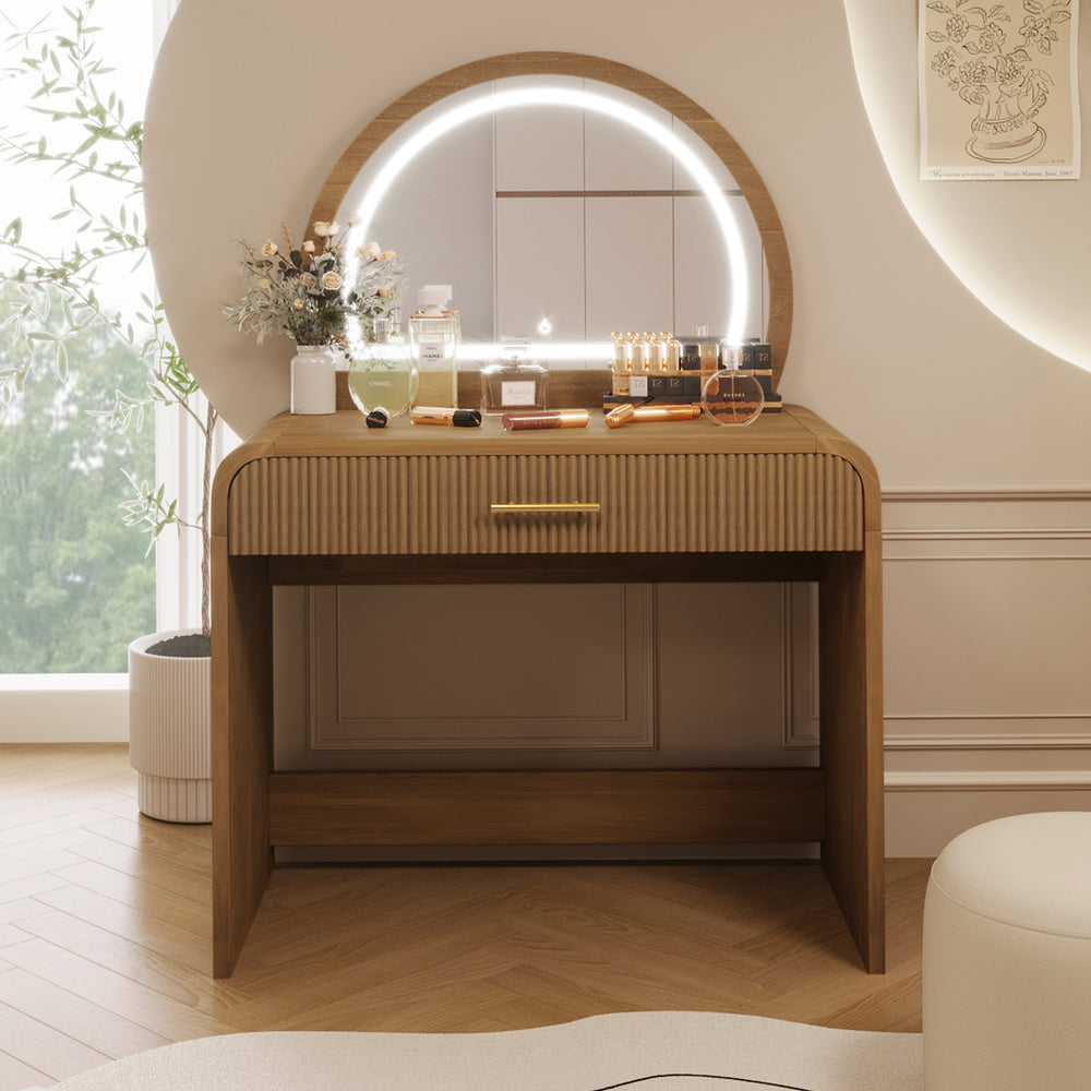 modern dresser table Modern & Contemporary Storage Expandable Dresser Desk Combo For Home Office With 6 Drawers