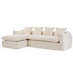 Walker Edison | Boucle Cloud 3 Seater Sectional Couch Thumbnail