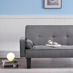 Walker Edison | Convertible Sofa Bed Dark Grey Thumbnail