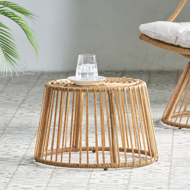 Walker Edison | Outdoor Rattan Side Table